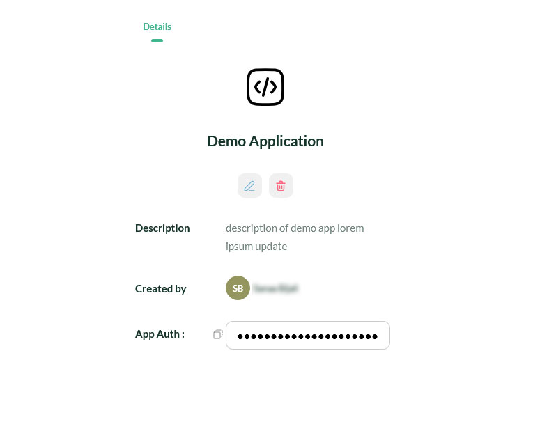 Create Application